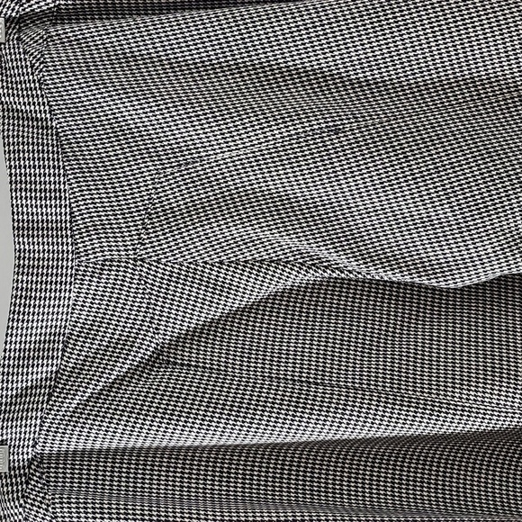 Black Houndstooth Wide-Leg Pants. Academia Dark Black and White Wide Leg Size 12 - Picture 5 of 11
